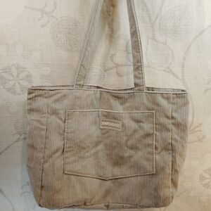 Corduroy Tan Tote Bag